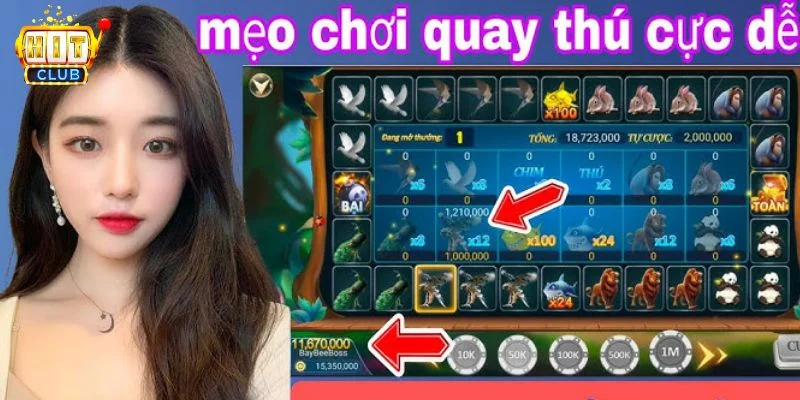 Cược slots quay thú có kinh nghiệm giúp tay chơi thắng lớn.